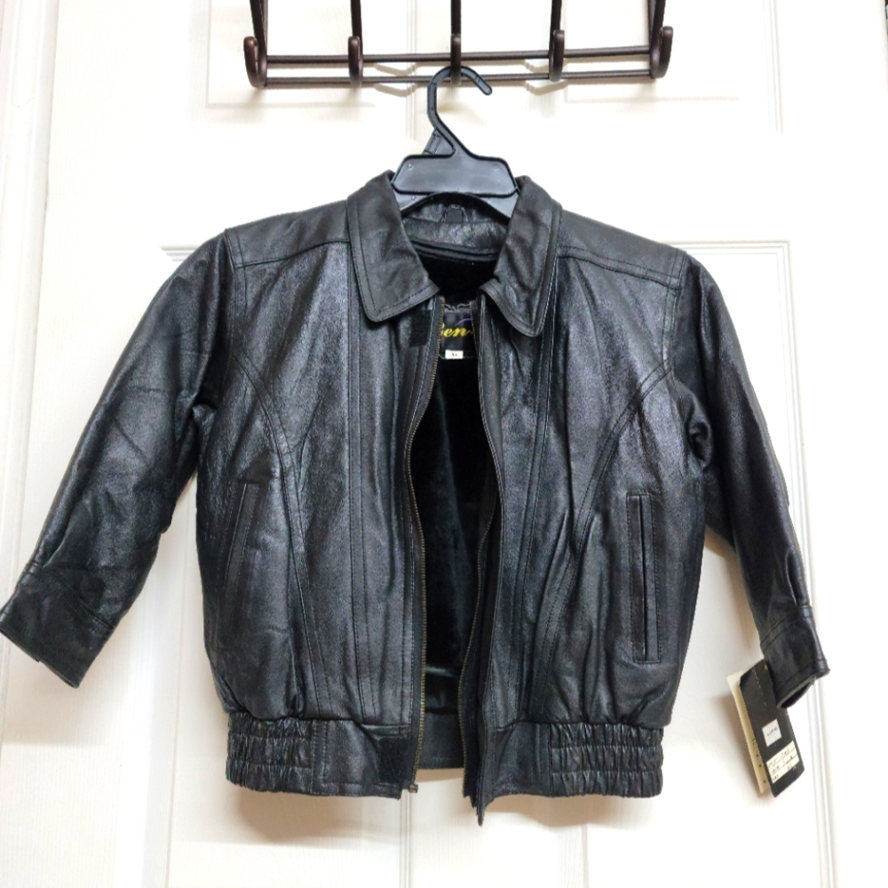 Boys leather jacket